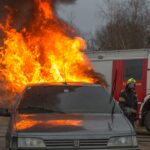 car fire