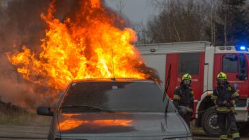 car fire